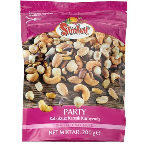 Simbat Karışık Kuruyemiş Party Çiğ Karışım 200 Gr