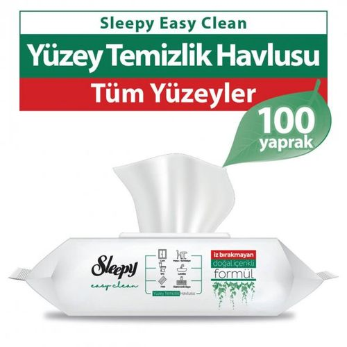 Sleepy Easy Clean Yüzey Temizlik Havlusu 100 Adet