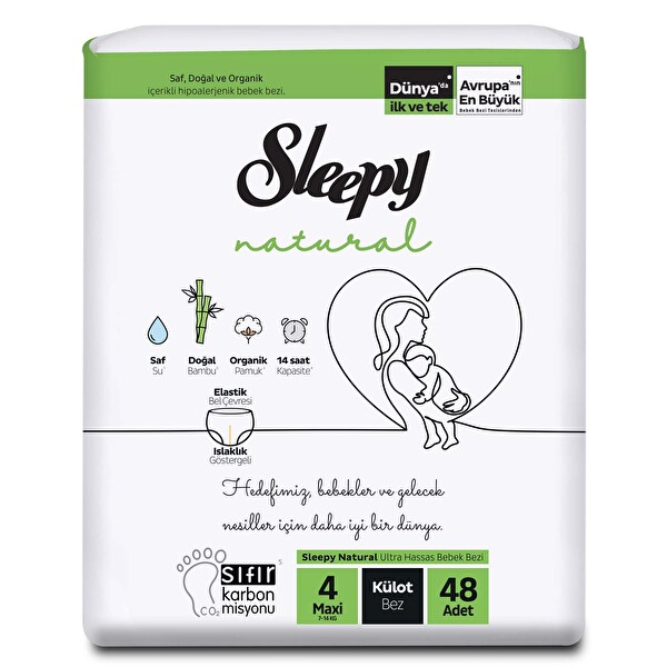 Sleepy Nat. 2li Jumbo Külot 4 Numara 48 Adet