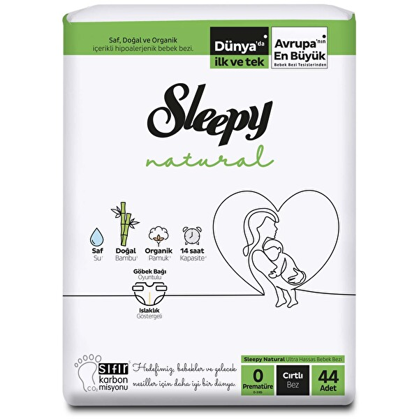 Sleepy Natural 2li Jumbo Prematür 44 Adet