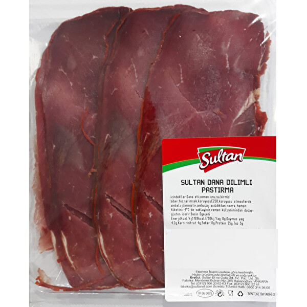 Sultan Dilimli Pastırma 1000 Gr