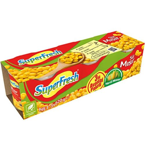 SuperFresh Mısır Konservesi 3x200 Gr