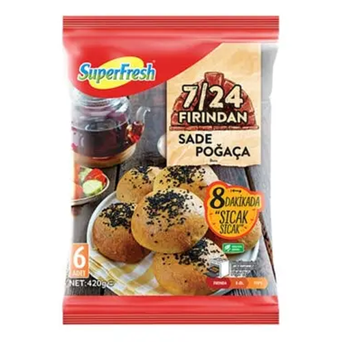 Superfresh Sade Poğaça 420 Gr
