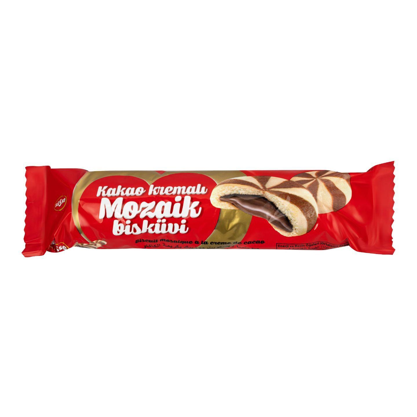 Süsse Kakao Dolgulu Mozaik Bisküvi 100 Gr