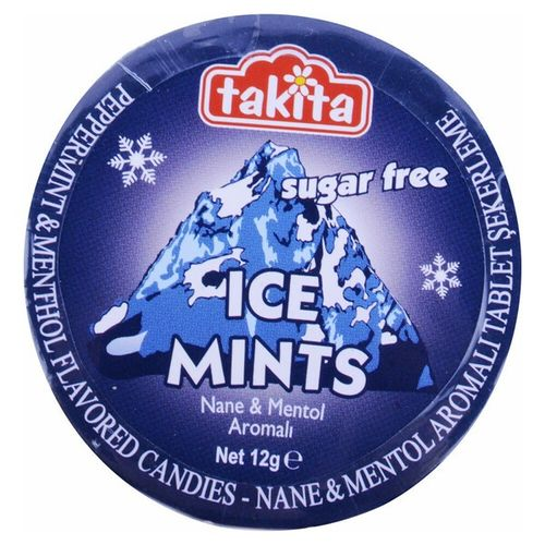 Takita Ice-Mints Şekersiz Tablet Şeker 12 Gr