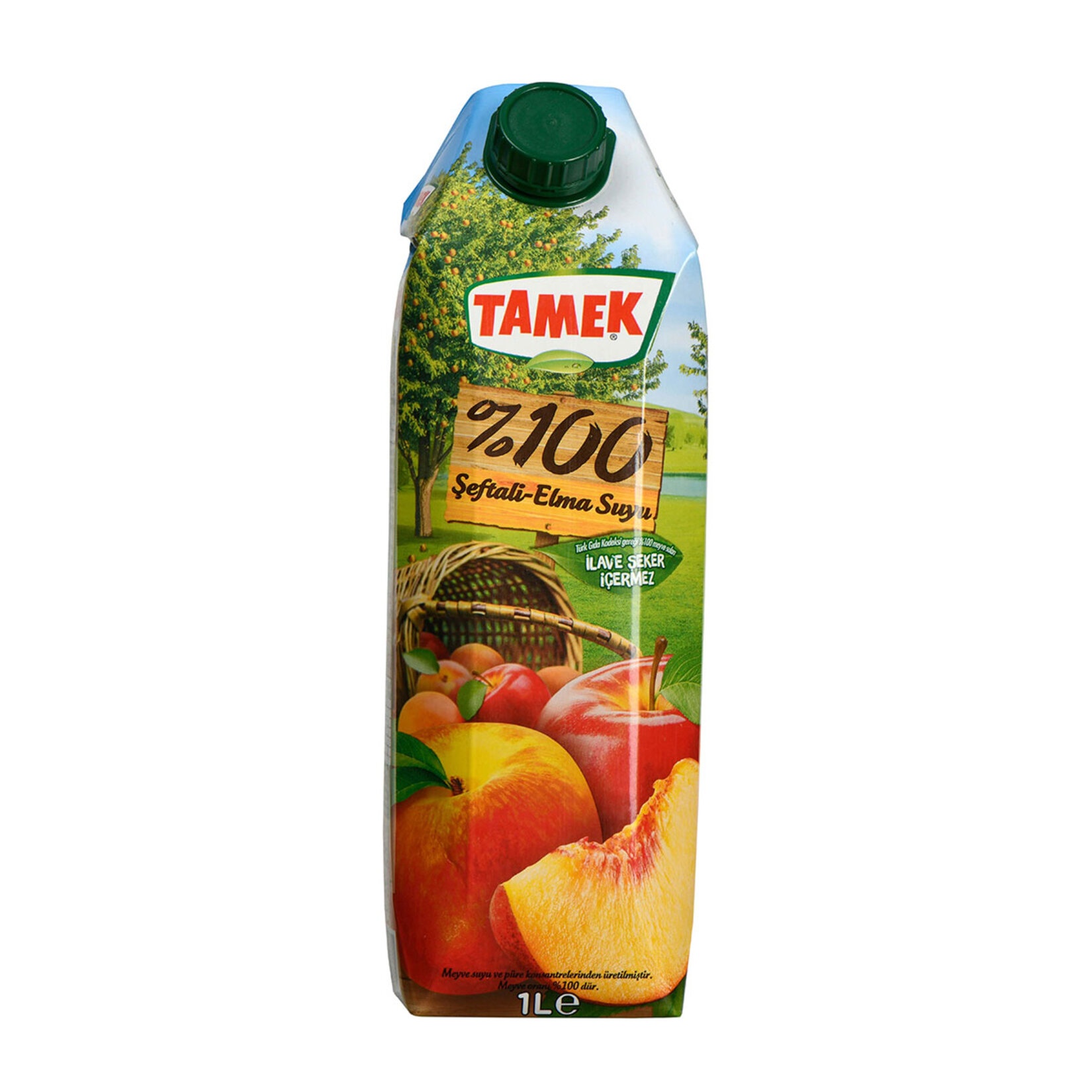 Tamek %100 Şeftali-Elma Suyu 1 Lt