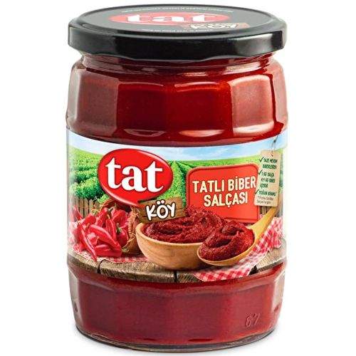 Tat Tatlı Biber Salçası Cam 550 G