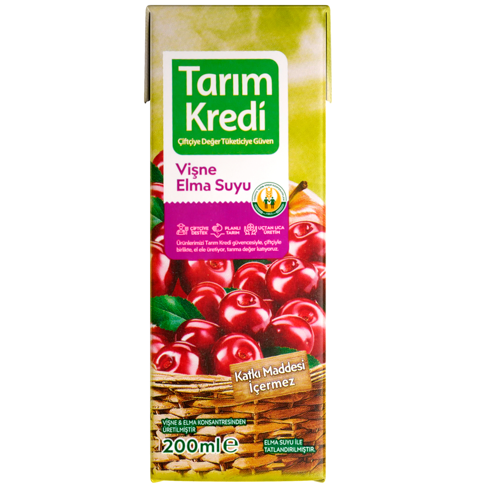 Tk %100 Vişne Elma Suyu 200 Ml