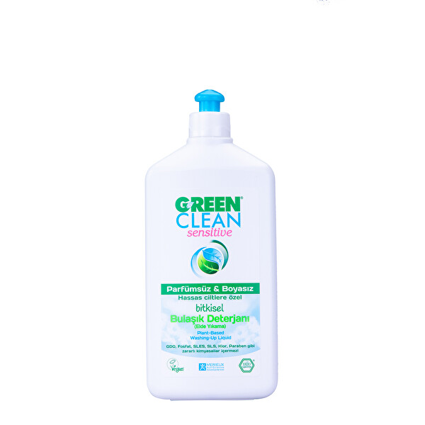 U Green Clean Sensitive Bulaşık Deterjanı Elde 500 Ml