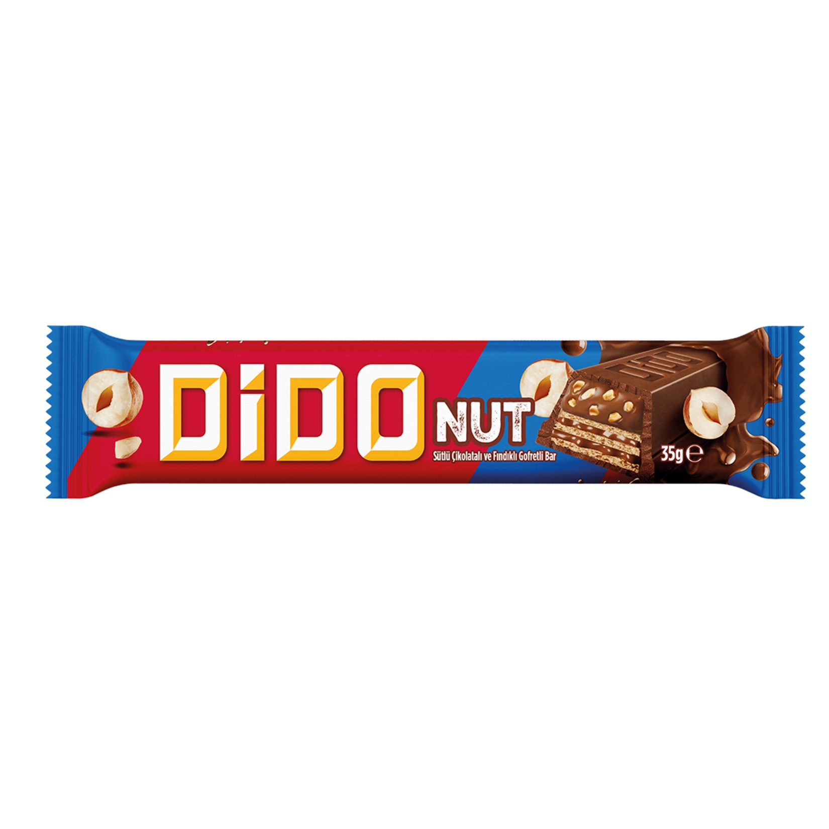 Ülker Dido Nut Fındıklı Çikolatalı Gofret 35 Gr