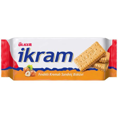 Ülker İkram Fındıklı Kremalı Bisküvi 84 Gr