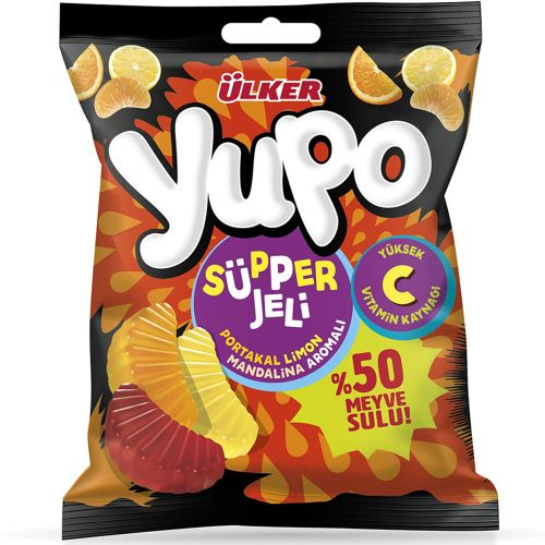 Ülker Yupo Süpper Jeli C Vitaminli Şekerleme 64 G