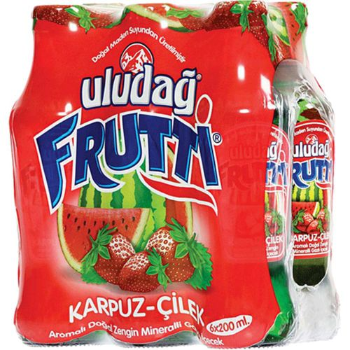 Uludağ Frutti Karpuz Çilek 6x200 Ml
