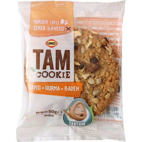 Uno Tam Cookie Kayısı Hurma Badem 50 Gr