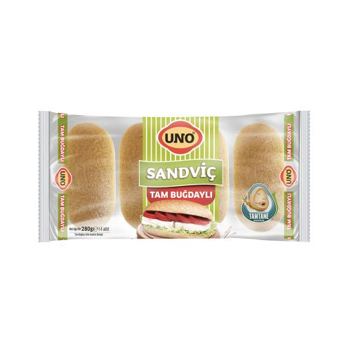 Uno Tam Buğday Unlu Sandviç Ekmeği 280 Gr