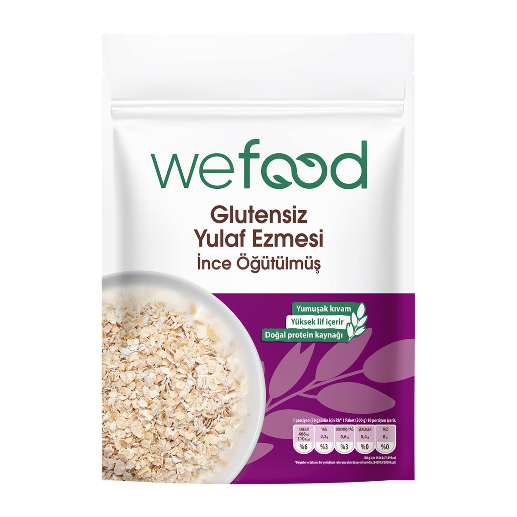 Wefood Glutensiz Yulaf Ezmesi 300 Gr