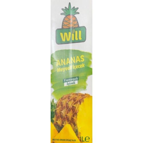 Will/Jusy Ananaslı Meyveli İçecek 1 Lt
