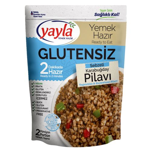 Yayla Glutensiz Sebzeli Karabuğday Pilavı 250 Gr