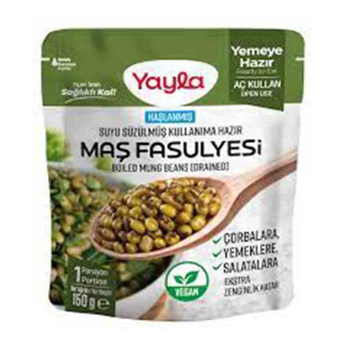 Yayla Haşlanmış Suyu Süzülmüş Maş Fasulyesi 150 Gr