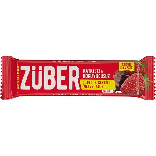 Züber Çilekli Kakaolu Meyve Bar 40 Gr