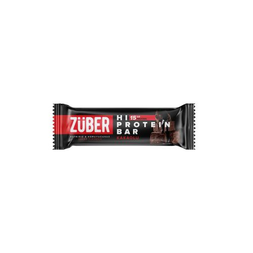 Züber Şeker İlavesiz Kakaolu Hi-Protein Bar 45 Gr