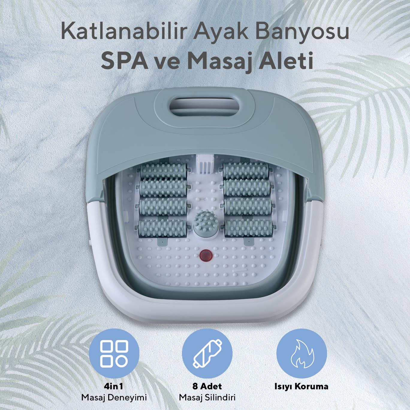 Kumtel Katlanabilir Ayak Banyosu SPA ve Masaj Aleti HFS-02 (4Q0056155) görsel 2
