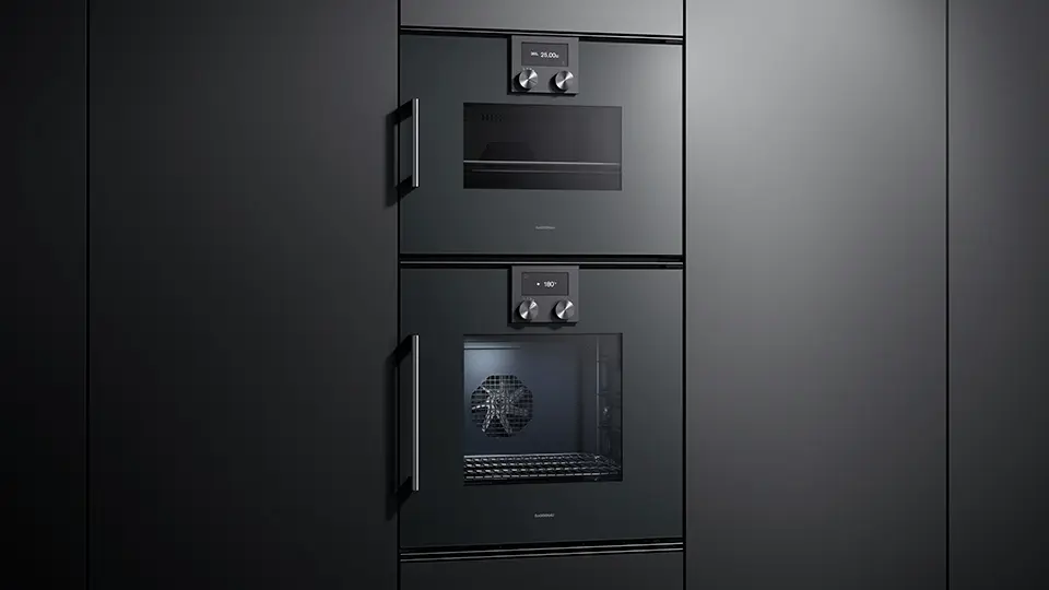 Gaggenau 200 serisi kombi-mikrodalga fırın Kapı menteşesi: sağa, Antrasit görsel 4