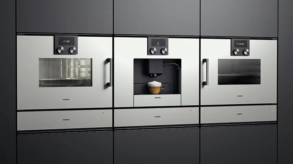 Gaggenau 200 serisi kombi-mikrodalga fırın Kapı menteşesi: sağa, Antrasit görsel 3