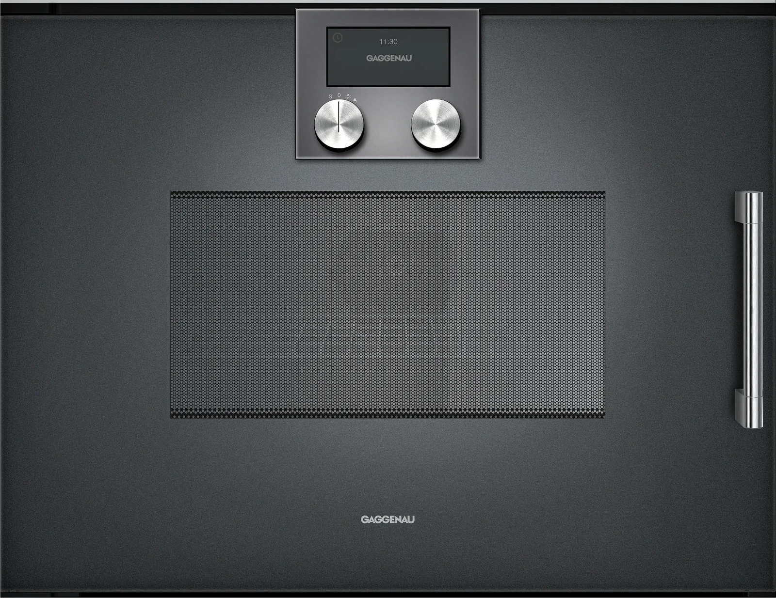 Gaggenau 200 serisi kombi-mikrodalga fırın Kapı menteşesi: solda, Antrasit
