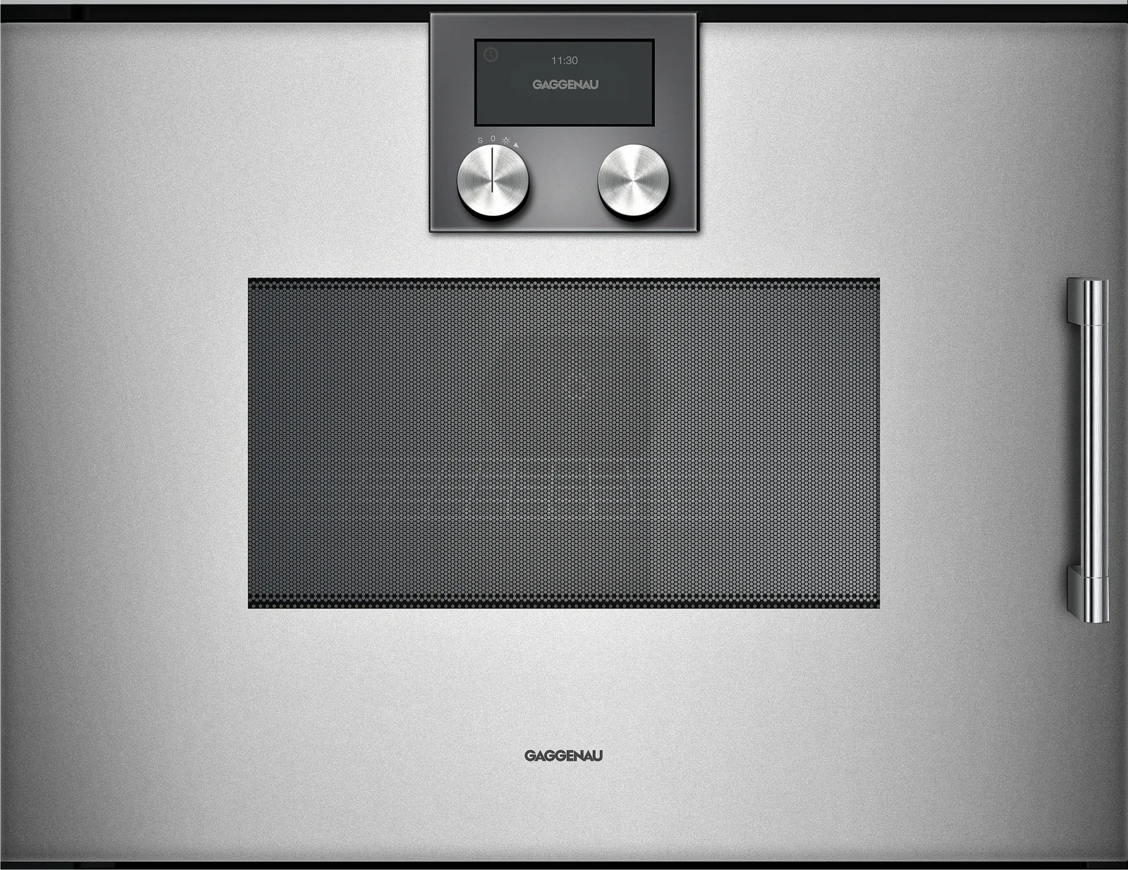 Gaggenau 200 serisi kombi-mikrodalga fırın Kapı menteşesi: solda, Metalik