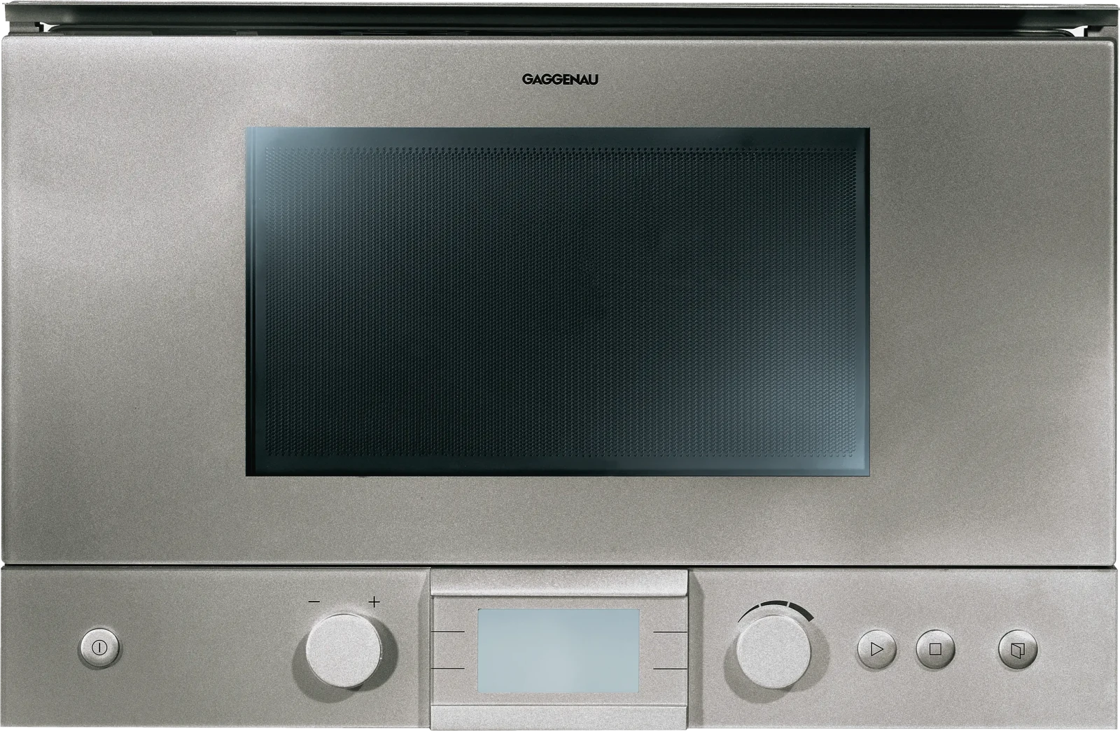 Gaggenau BM220110 Built-In Microwave with grill door hinge: right, stainless steel
