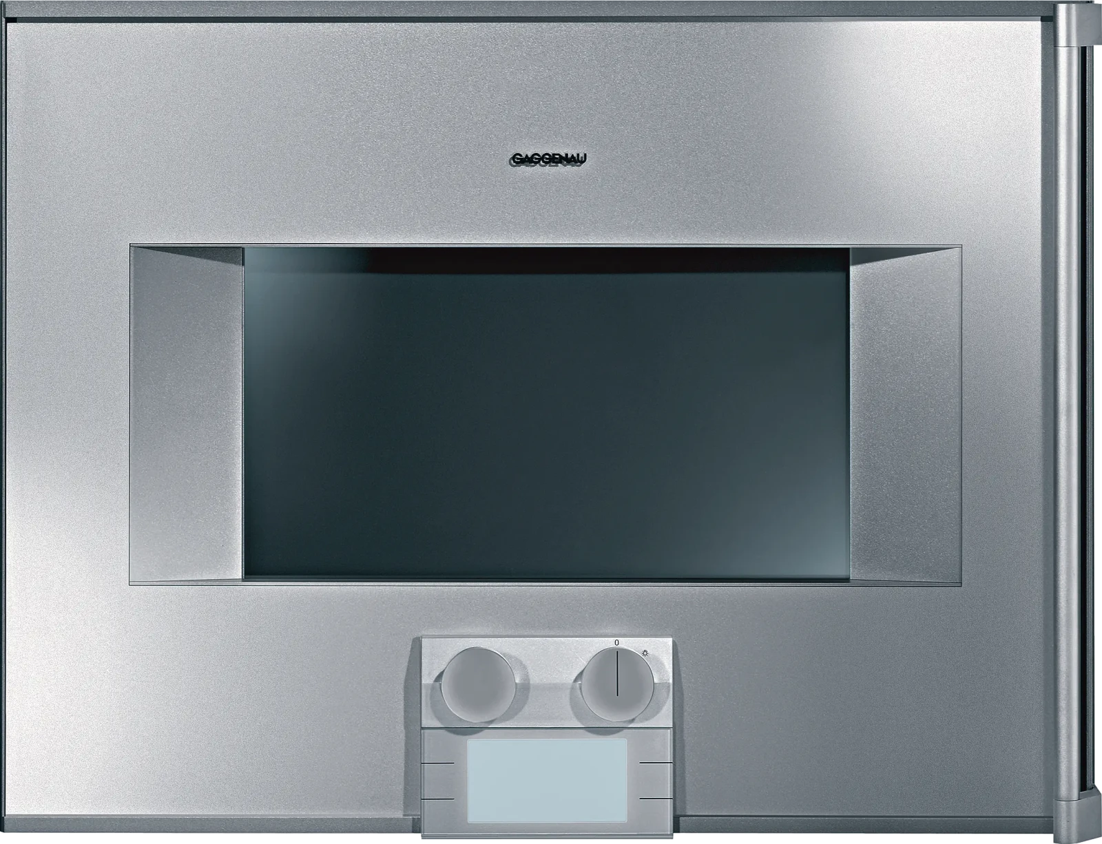 Gaggenau BM271130 Built-in compact oven with microwave function door hinge: left, silver