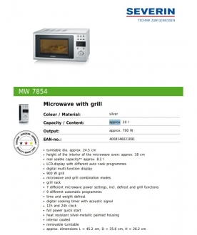 Severin MW 7854 - 2