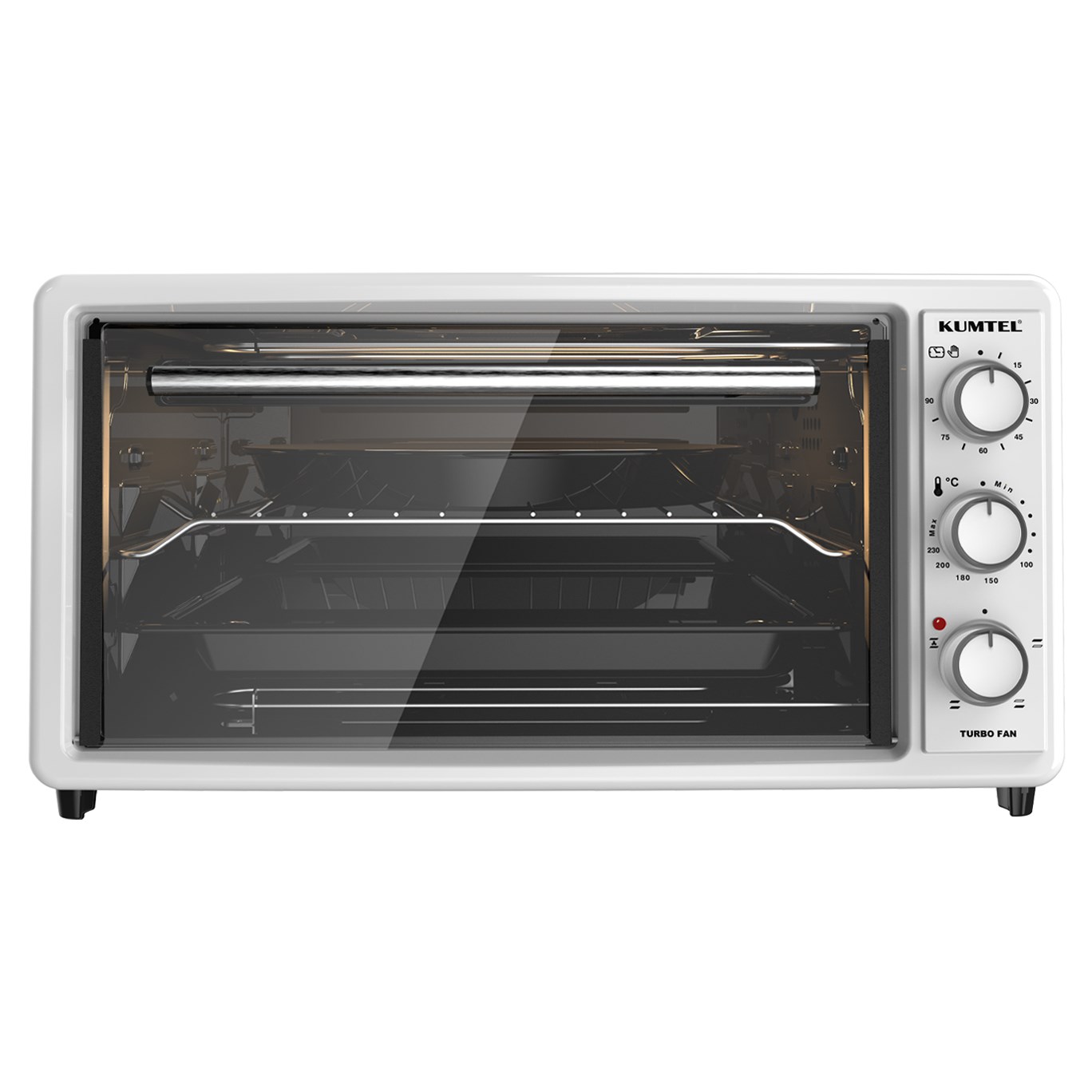 Kumtel LX-3575 45 Litre Beyaz Turbo Mini Fırın (3000FPH0BTR23)