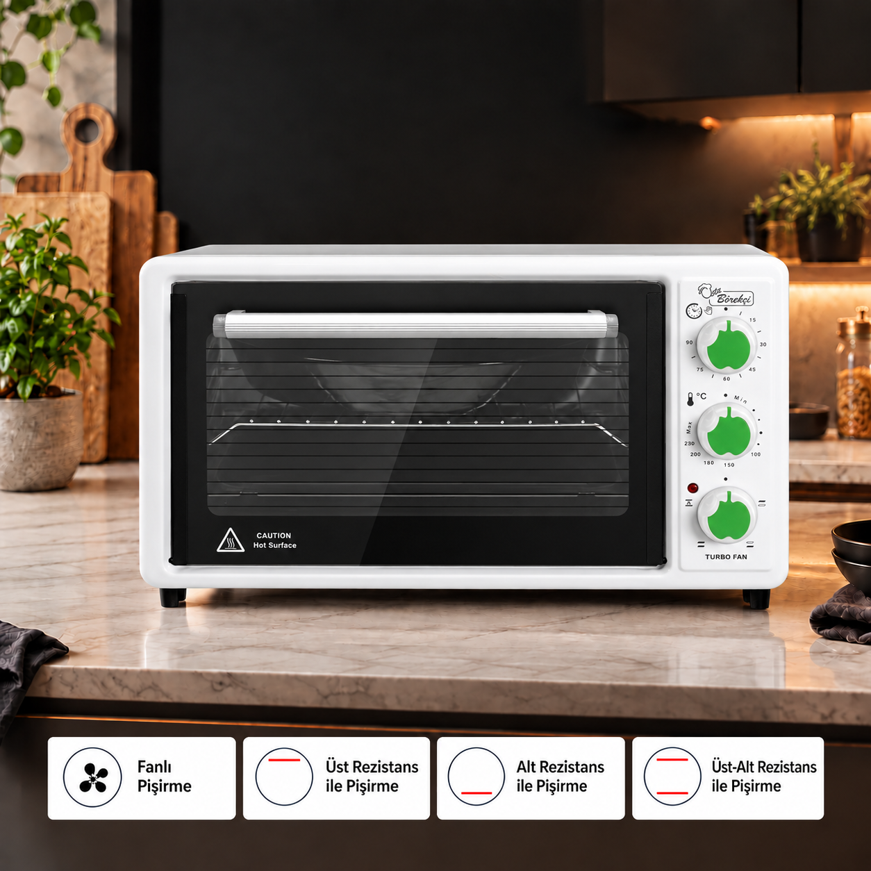 Luxell 40 Litre Börekçi Mini Fırın – LX-3675 görsel 2