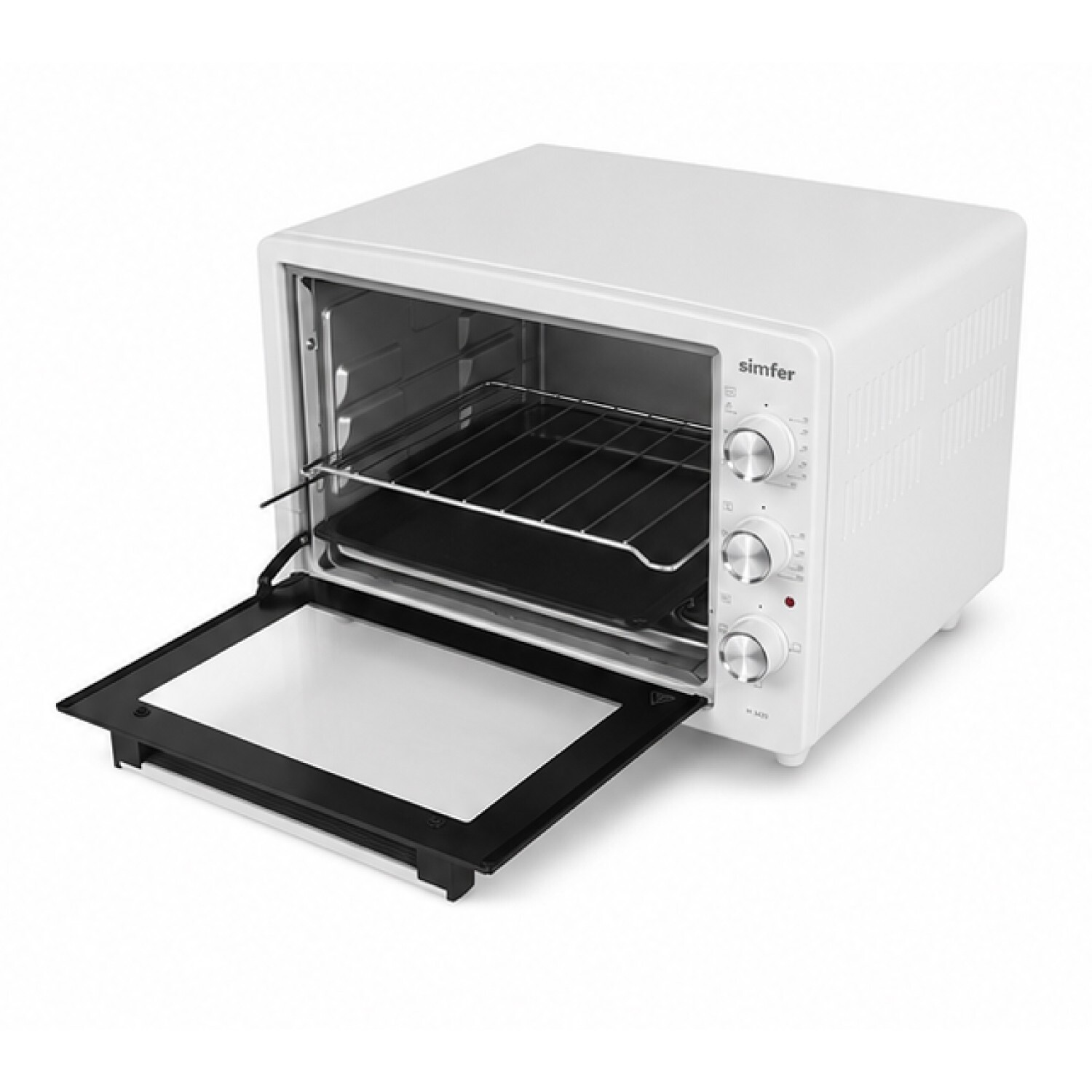 Simfer 3423 Beyaz 34 LT Statik Mini / Midi Fırın - 4 Fonksiyon, Programlanabilir Pişirme & Isı Kontrol Sistem görsel 4