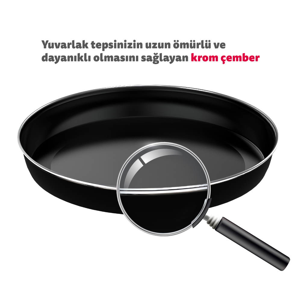 Simfer 3426 İnox Gri 34 LT Statik Mini / Midi Fırın - 4 Fonksiyon, Programlanabilir Pişirme & Isı Kontrol görsel 4
