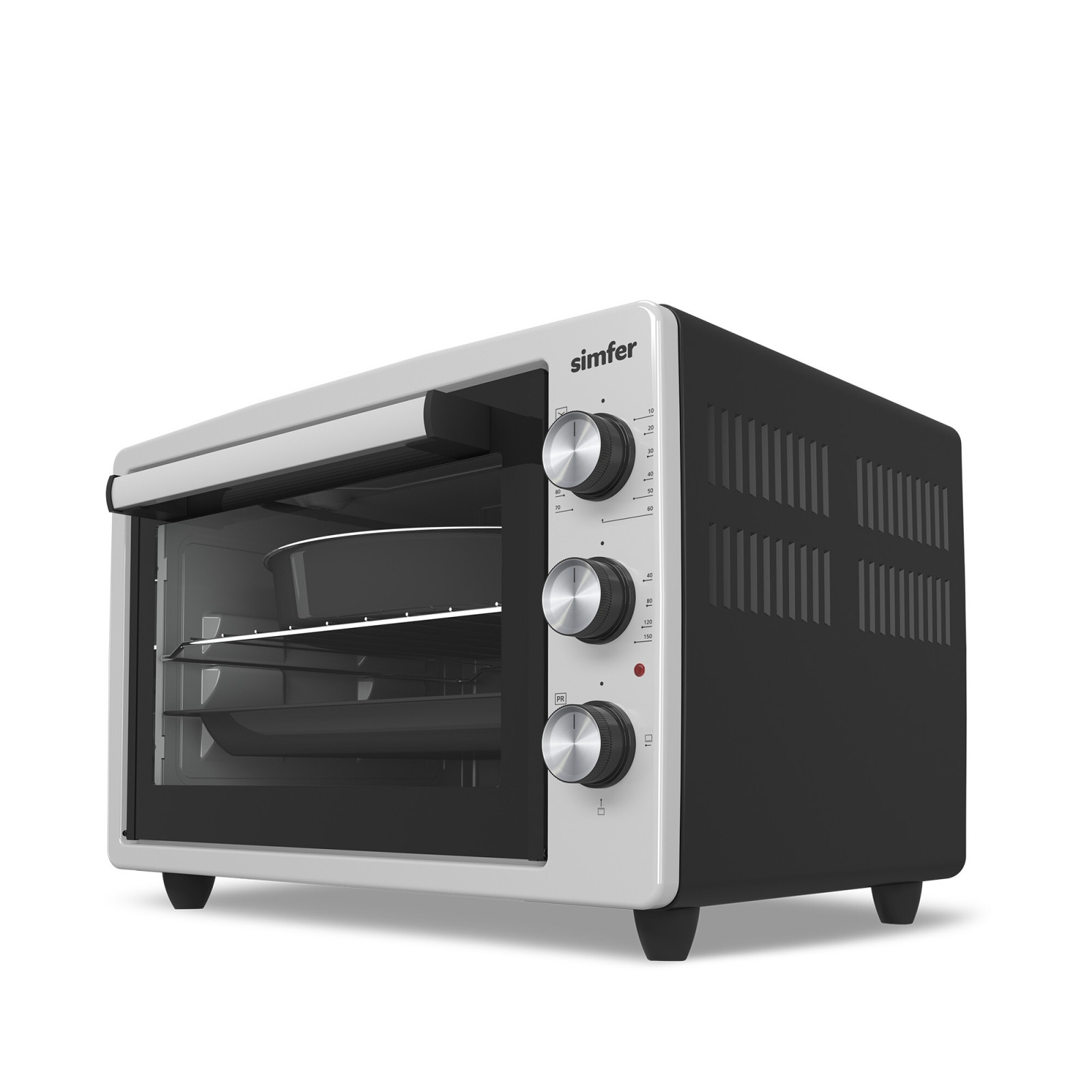 Simfer 3426 İnox Gri 34 LT Statik Mini / Midi Fırın - 4 Fonksiyon, Programlanabilir Pişirme & Isı Kontrol görsel 2