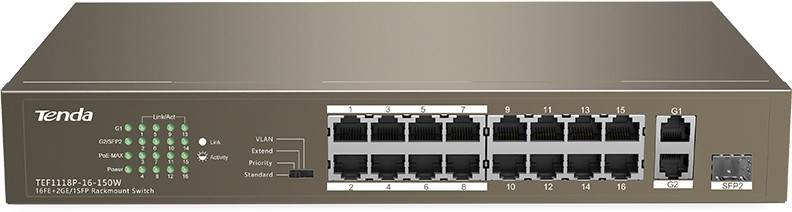 Tenda TEF1118P-16-150W