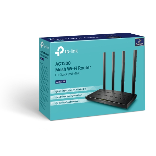 TP-Link Archer A6 AC1200 Kablosuz MU-MIMO Gigabit Router