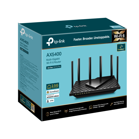 TP-Link Archer AX72 PRO AX5400 Çoklu Gigabit Wi-Fi 6 Router