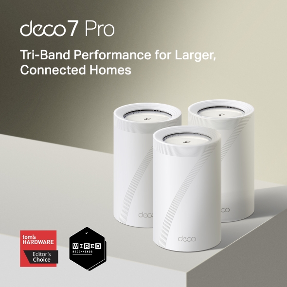 TP-Link Deco BE68 BE14000 Üç-Bant Tüm Evler için Mesh Wi-Fi 7 Sistemi