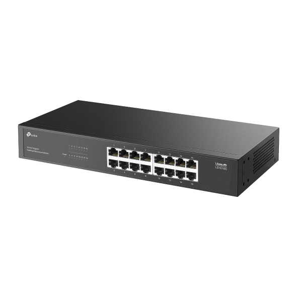 TP-Link LS1016G 16-Port Gigabit Desktop/Rackmount Switch görsel 2