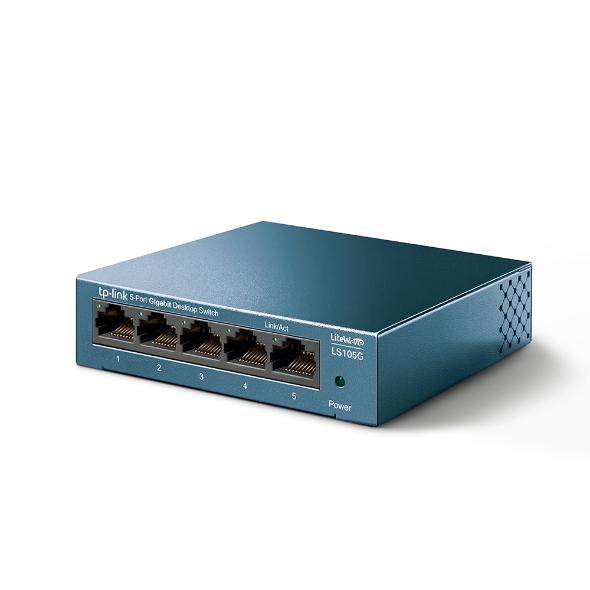 TP-Link LS105G 5-Port 10/100/1000Mbps Desktop Switch görsel 2
