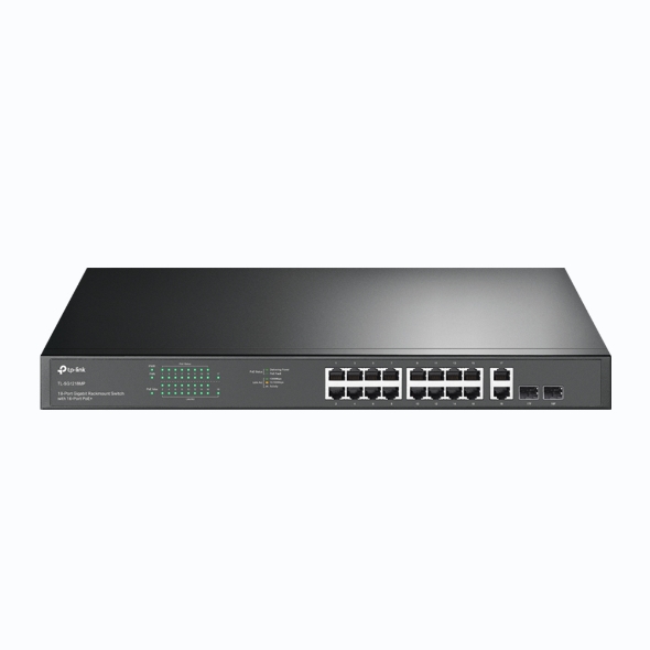 TP-Link TL-SG1218MP 18-Port Gigabit Rackmount Switch with 16-Port PoE+