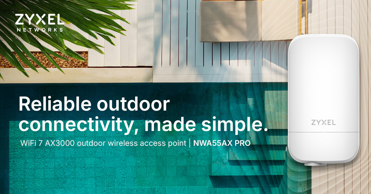 Zyxel NWA55AX-PRO AX3000 4-Stream WiFi 6 Çift Bant NebulaFlex Dış Mekan Access Point
