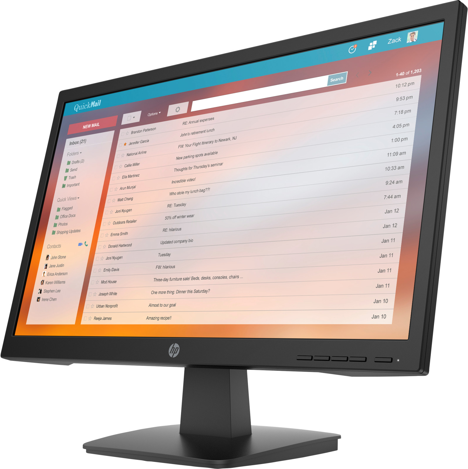 HP P22v G4 (9TT53AA) görsel 2