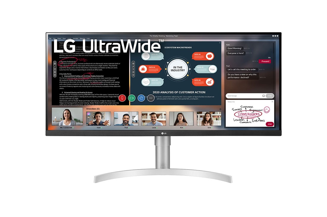 LG UltraWide 34WN650-W görsel 2