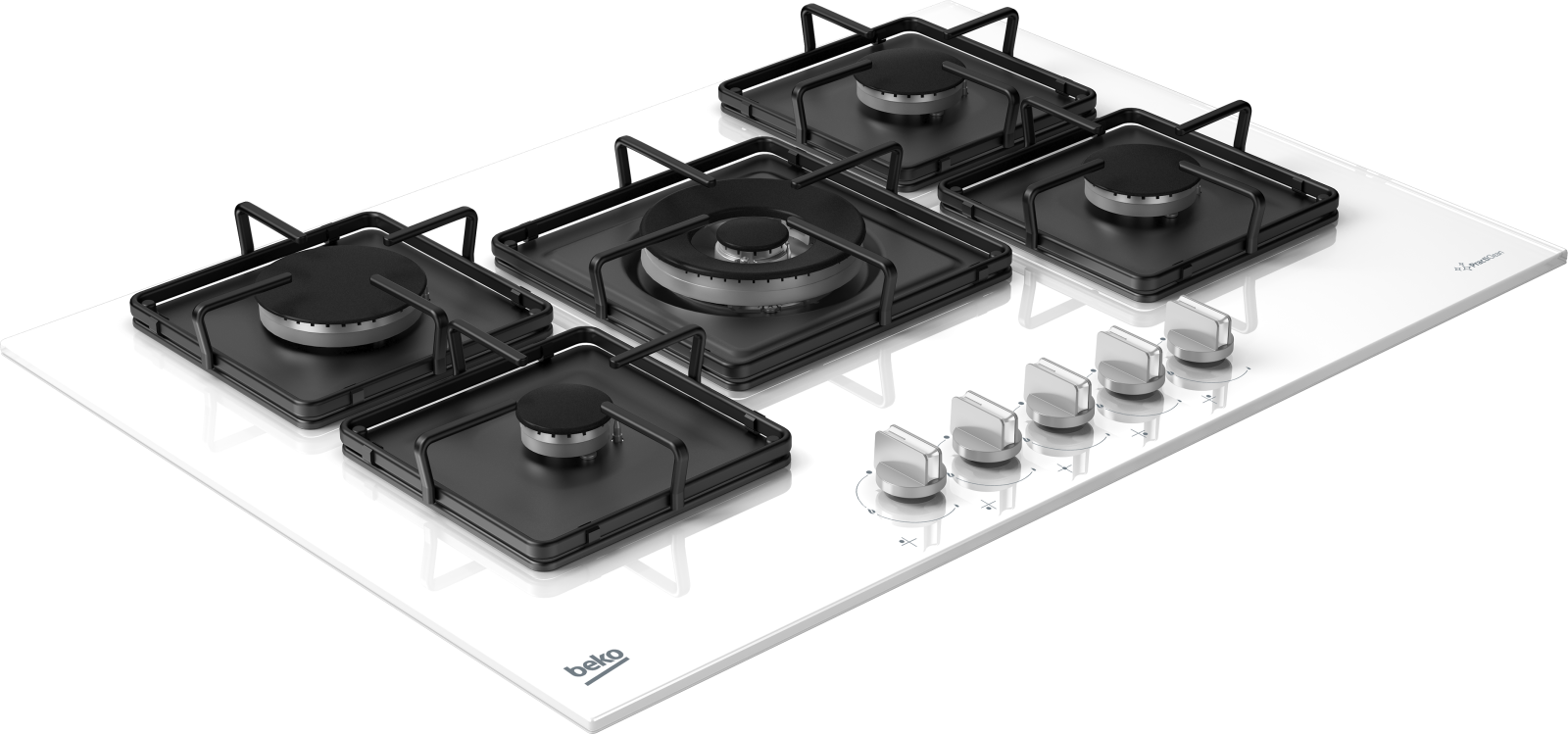 Beko BOCD K 752 EWS Gazlı Cam Tablalı Ocak görsel 2