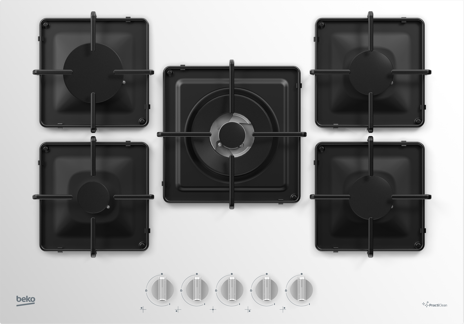 Beko BOCD K 752 EWS Gazlı Cam Tablalı Ocak